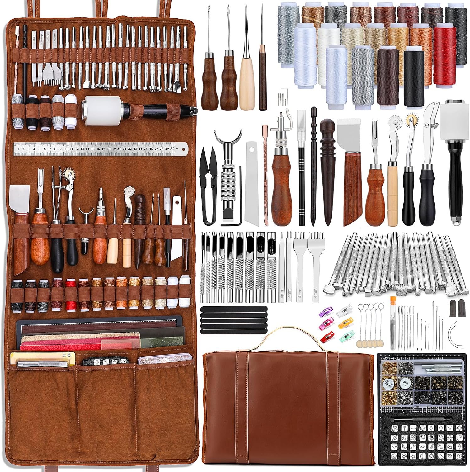 Leather Work Leather - Kit de Herramientas para Trabajar el