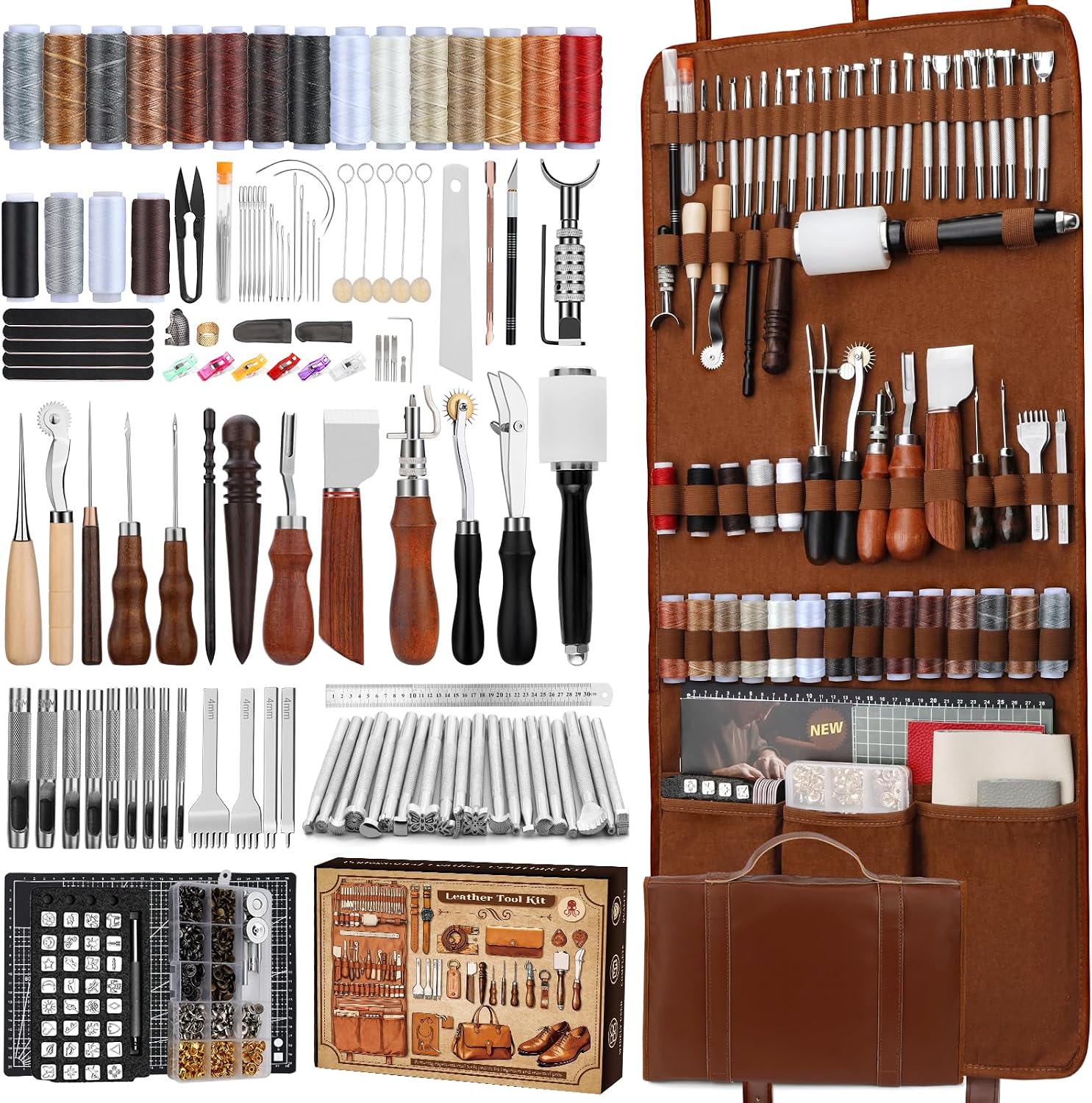 Leather Work Leather - Kit de Herramientas para Trabajar el