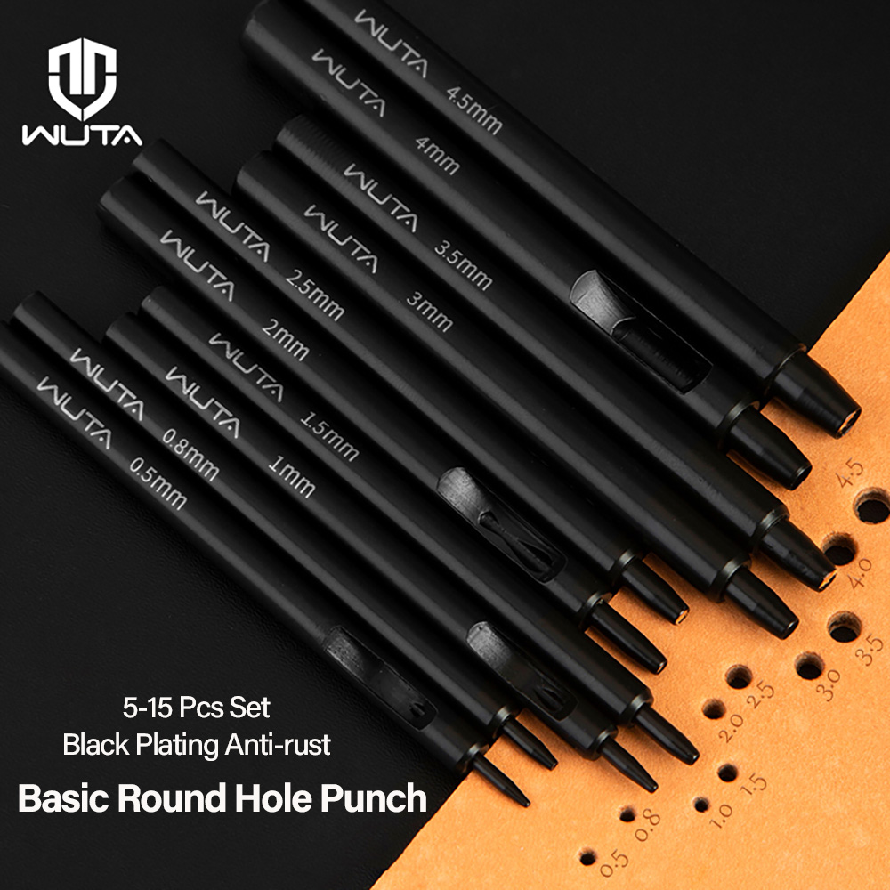 WUTA Juego de 5-15 piezas de p - Leatherwork Hole Punch reseña y precio