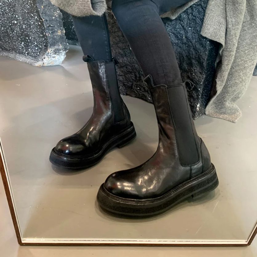 Botas a media pantorrilla de c - Leather Work Western reseña y precio