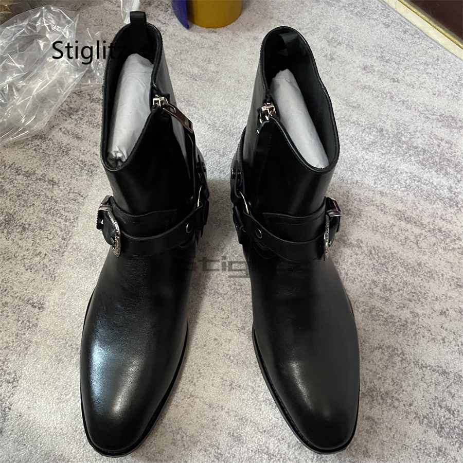 Botas de Tobillo con Hebilla p - Leather Work Western reseña y precio