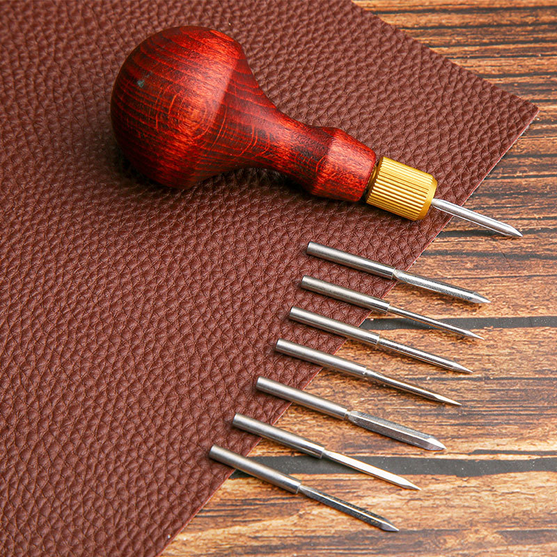 1 Juego de punzón de cuero DIY - Leatherwork Hole Punch reseña y precio