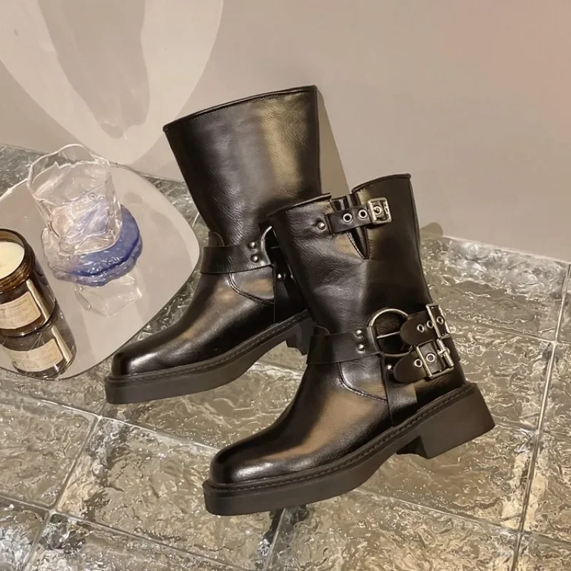 Botines de mujer otoño trabajo - Leather Work Western reseña y precio