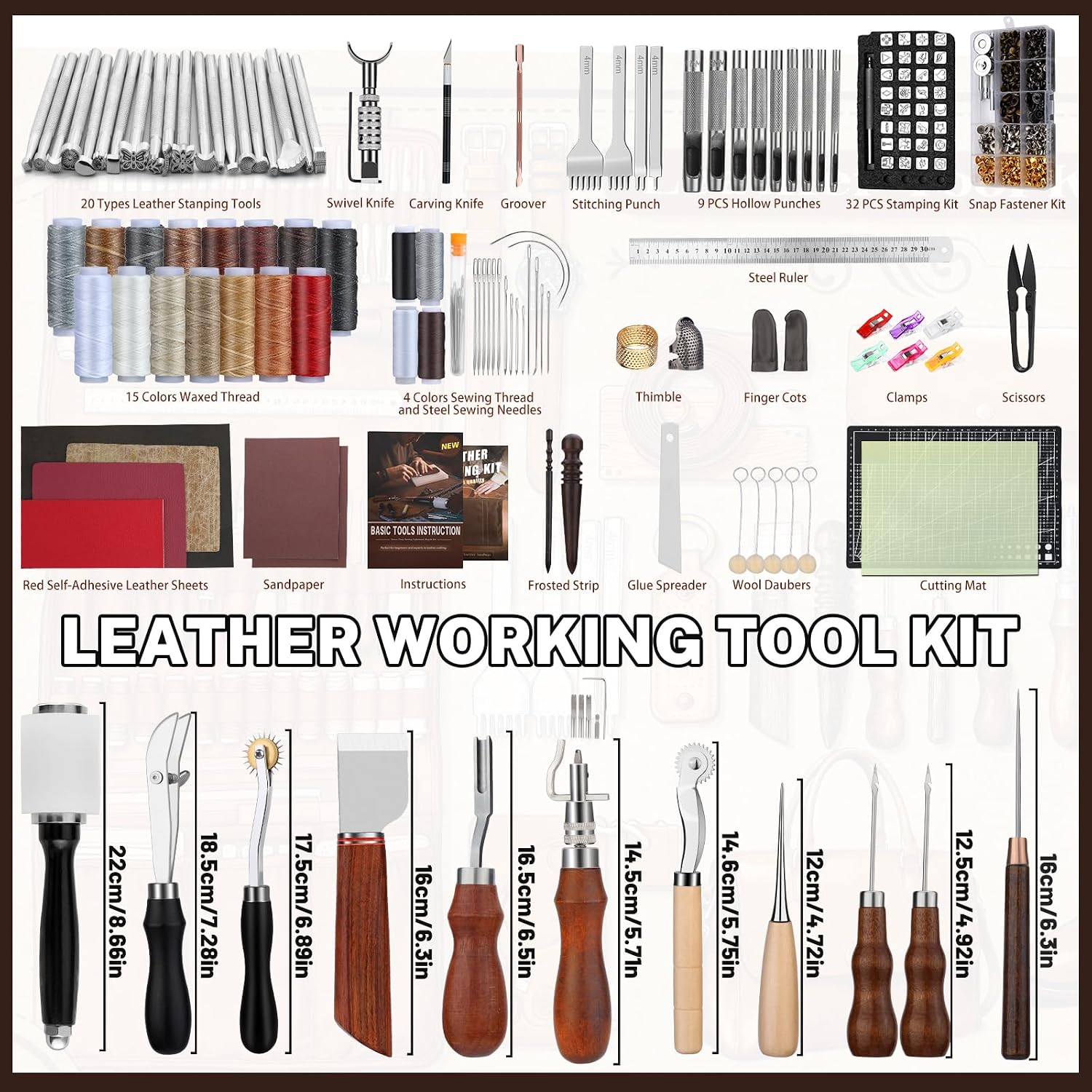 Kit de Herramientas para Traba - Leather Work Leather reseña y precio
