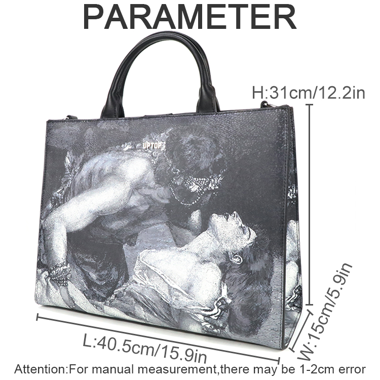 Bolso Tote de Cuero PU con Est - Leather Work In Art reseña y precio
